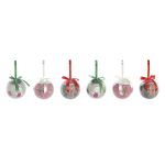 DKD Home Decor Bolas de Natal 14 Unidades Multicolor Pvc - S3035285
