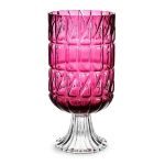 Gift Decor Vaso Cor de Rosa Lapidado Cristal (13 x 26,5 x 13 cm) - S3610604