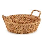 Gift Decor Centro de Mesa Metal Jacinto-de-água com Pegas Natural (35,5 x 16,5 x 39 cm) - S3610196