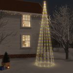 Árvore de Natal com Espigão 1134 Luzes LED 800 cm Colorido - 343564