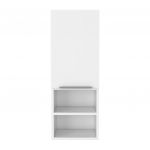 Móvel de WC Tuhome Móvel de Pared Mila para Baño, com Repisas Abiertas e Interiores, 30CM L x 25.5CM P x 81CM a, Branco