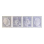 DKD Home Decor Pintura Cristal Rotim Concha (50 x 60 x 2,5 cm) (4 Unidades) - S3038864