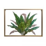 DKD Home Decor Tela Tropical Folha de Planta (80 x 3 x 60 cm) - S3028652