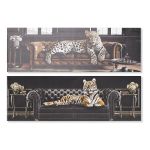 DKD Home Decor Pintura Animal (2 Unidades) (90 x 2 x 30 cm) - S3028462