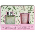 the Somerset Toiletry Co. Diffuser & Classic Candle Gift Set Coffret White Jasmine
