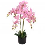 Planta Orquídea Artificial com Vaso 75 cm Rosa - 244426