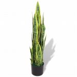 Planta Espada-de-são-jorge Artificial com Vaso 90 cm Verde - 244427