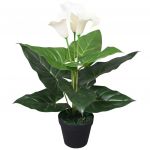 Planta Jarro Artificial com Vaso 45 cm Branco - 244443