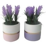 DKD Home Decor Planta Decorativa Cerâmica Pe (10,5 x 10,5 x 20 cm) (2 Unidades) - S3039847
