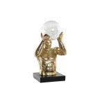 DKD Home Decor Figura Decorativa Preto Dourado Resina Homem Moderno (17 x 16 x 31,5 cm) - S3039624