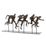 DKD Home Decor Figura Decorativa Metal Cobre Resina Moderno (43 x 11,5 x 19 cm) - S3039614