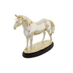 DKD Home Decor Figura Decorativa Cavalo Preto Dourado Resina (30 x 11,5 x 26 cm) - S3039528