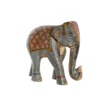DKD Home Decor Figura Decorativa Elefante Madeira de Mangueira (29 x 12 x 26 cm) - S3039507