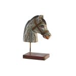 DKD Home Decor Figura Decorativa Cavalo Ferro Madeira de Mangueira (24 x 12 x 35 cm) - S3039505