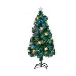 Krist+ Árvore de Natal com Estrela Leve led Metal Verde Plástico (85 x 85 x 210 cm) - S3612810