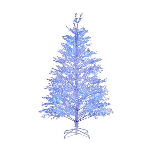 Krist+ Árvore de Natal Azul led Metal Branco Plástico (Ø 110 x 150 cm) -  S3612779 | Kuantokusta