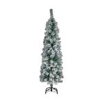 Krist+ Árvore de Natal Metal Branco Verde Plástico (Ø 44 x 150 cm) - S3612776
