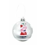 Peppa Pig Bola de Natal Cosy Corner Prateado 10 Unidades Plástico (Ø 6 cm) - S4307357