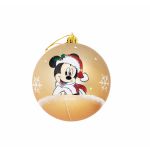 Mickey Mouse Bola de Natal Happy Smiles Dourado 10 Unidades Plástico (Ø 6 cm) - S4307227