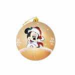 Mickey Mouse Bola de Natal Happy Smiles Dourado 6 Unidades Plástico (Ø 8 cm) - S4307226