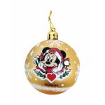 Minnie Mouse Bola de Natal Lucky Dourado 10 Unidades Plástico (Ø 6 cm) - S4307220