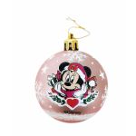 Minnie Mouse Bola de Natal Lucky 10 Unidades Cor de Rosa Plástico (Ø 6 cm) - S4307219