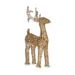 Krist+ Renas de Natal Dourado Metal (35 x 65 x 12 cm) - S3612826