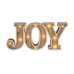 Krist+ Figura Decorativa Joy Leve Madeira (3,7 x 11,5 x 26 cm) - S3612337