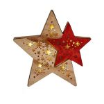 Krist+ Estrela de Natal Leve Madeira (2,3 x 18,2 x 19 cm) - S3612332