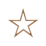 Krist+ Estrela de Natal Silhueta Madeira (50 x 12 x 50 cm) - S3611888