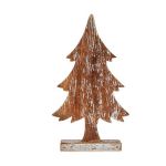 Krist+ Árvore de Natal Castanho Prateado Madeira (5 x 39 x 21 cm) - S3611873