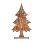 Krist+ Árvore de Natal Castanho Prateado Madeira (5 x 49,5 x 26 cm) - S3611872
