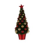 Krist+ Árvore de Natal Vermelho Dourado Verde Plástico Polipropileno (16 x 37,5 x 16 cm) - S3611861