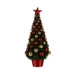 Krist+ Árvore de Natal Vermelho Dourado Verde Plástico Polipropileno (21,5 x 51 x 21,5 cm) - S3611860