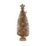 Krist+ Árvore de Natal com Estrela Champagne (23 x 14,5 x 46 cm) - S3611579