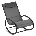 Blumfeldt Retiro Cadeira de Baloiço Moderna Alumínio Poliéster Grey