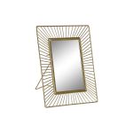 DKD Home Decor Moldura de Fotos Cristal Dourado Ferro (17 x 4 x 22 cm) - S3031755