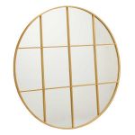 Gift Decor Espelho de Parede Redondo Dourado Metal (100 x 2,5 x 100 cm) - S3611218