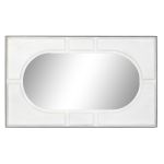 DKD Home Decor Espelho de Parede Branco Madeira de Mangueira Losangos Moderno (154 x 4 x 94 cm) - S3034467