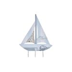 DKD Home Decor Bengaleiro de Parede Metal Madeira Mediterrâneo (43 x 4 x 56 cm) - S3032424