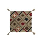 DKD Home Decor Capa de Travesseiro Multicolor Franjas (50 x 1 x 50 cm) - S3041576