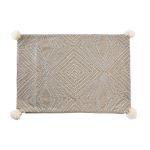 DKD Home Decor Capa de Travesseiro Cinzento (60 x 1 x 40 cm) - S3041571
