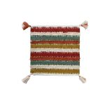 DKD Home Decor Capa de Travesseiro Riscas Multicolor (50 x 1 x 50 cm) - S3041562