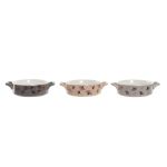 DKD Home Decor Tigela Metal Porcelana Bone China Moderno (16,8 X 12,5 X 4,3 cm) (4 Unidades) - 8424001895472 - S3036861