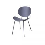 DKD Home Decor Cadeira Metal Cinzento Escuro Polipropileno (pp) (50 X 55 X 79.5 cm) - 8424001851447 - S3023317