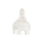 DKD Home Decor Figura Decorativa Acabamento Envelhecido Elefante Branco Oriental Magnésio (40 X 23 X 56 cm) - 8424002032128 - S3039602