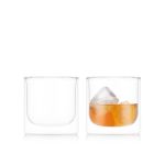Bodum SkÅl Conjunto de 2 Copos de Whisky de Parede Dupla, 0.28 L, 9.5 Oz, Transparente