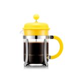 Bodum Caffettiera Cafeteira de Prensa com Tampa de Plástico, 4 Cup, 0.5 L, 17 Oz, Amarelo