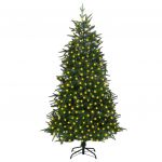 Árvore de Natal Artificial com Luzes LED 240 cm Pvc & Pe Verde - 3077782