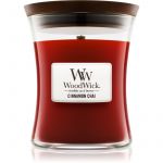 Woodwick Cinnamon Chai Vela Perfumada com Pavio de Madeira 275g
